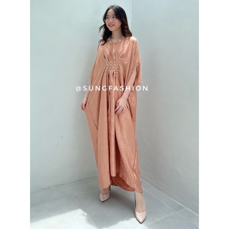 kaftan satin premium busui friendly S506