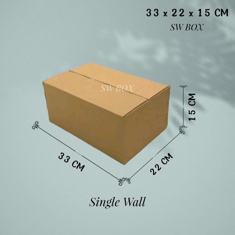 

Kardus Ukuran 33x22x15 CM Box untuk packing ST