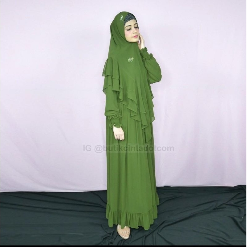 Gamis syari polos hasanah