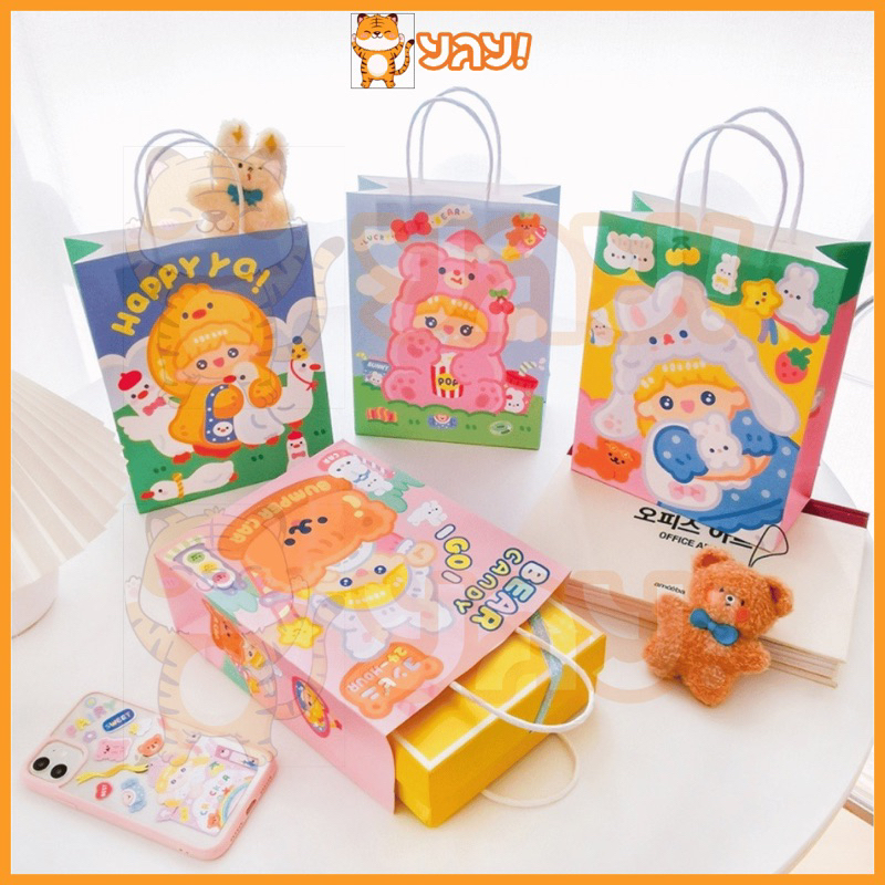 

YAY! Tas Ulang Tahun / Goodie Bag / Paper Bag Motif Sanrio Sweet Baby Cherry Bear Hello Friends