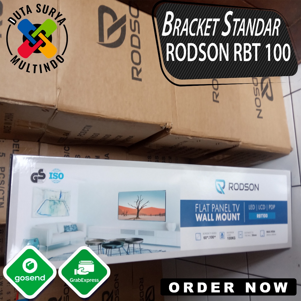 bracket braket breket tv standar rodson RBT100 untuk ukuran 60 inch sampai 100 inch