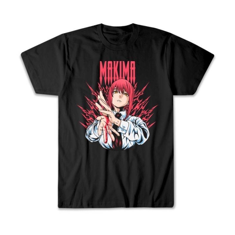 Kaos Anime Chainsaw man | T-Shirt Anime Chainsaw man | Makima