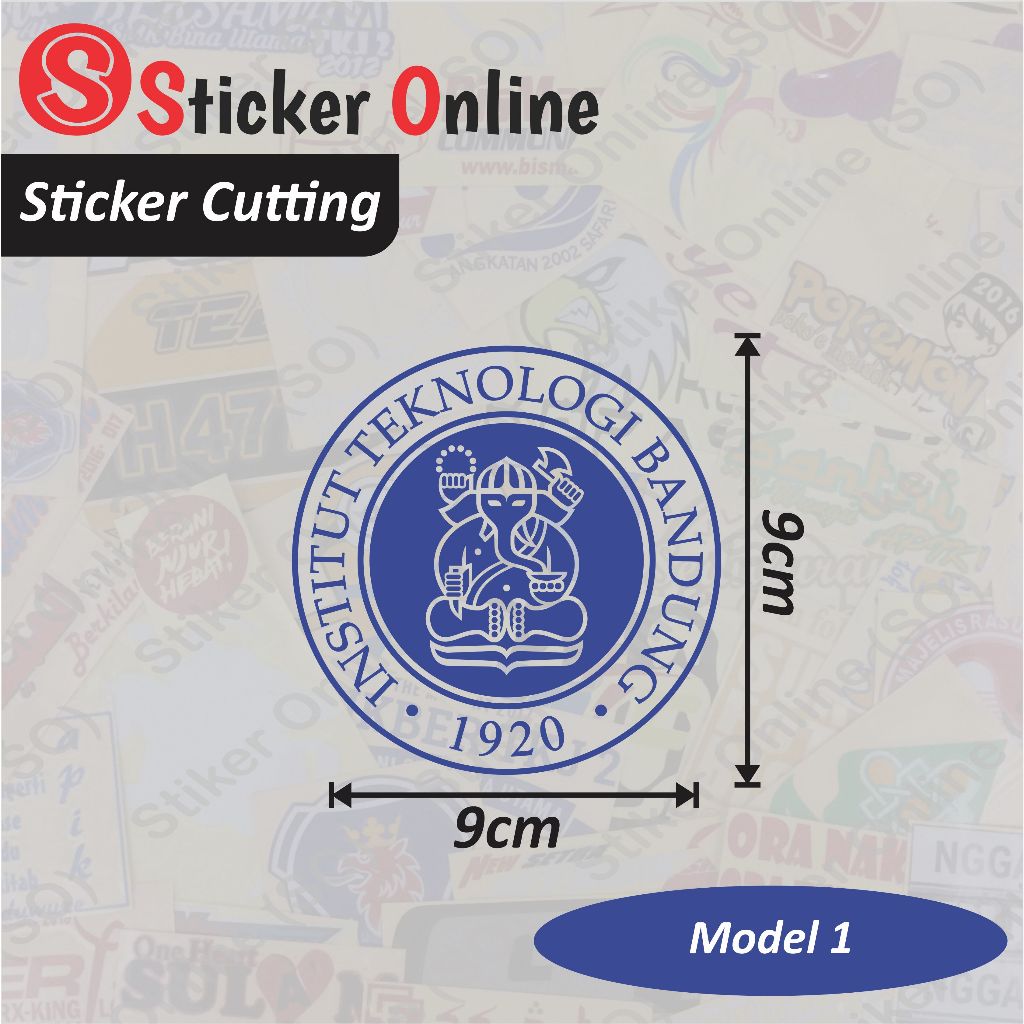 Stiker ITB | Sticker Cutting Motor Mobil