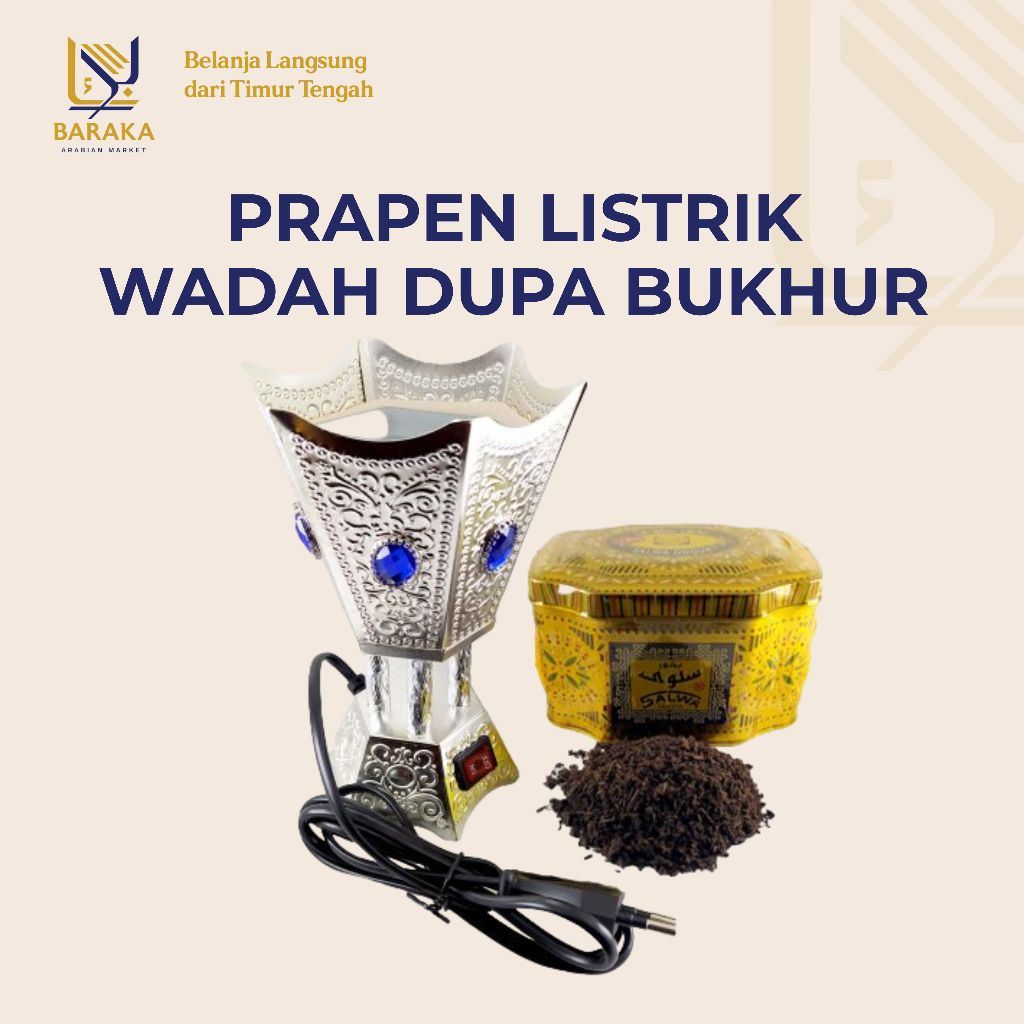 Prapen listrik wadah dupa bukhur