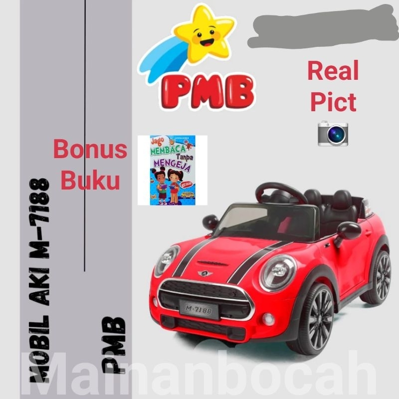 TERMURAH MOBIL AKI ANAK PMB MINI COOPER M 7188 DUAL MOBILAN ANAK M7188 MINI COOPER