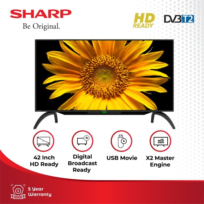 LED TV SHARP DIGITAL TV Full HD 42inch 2T-C42DD1i Garansi Resmi
