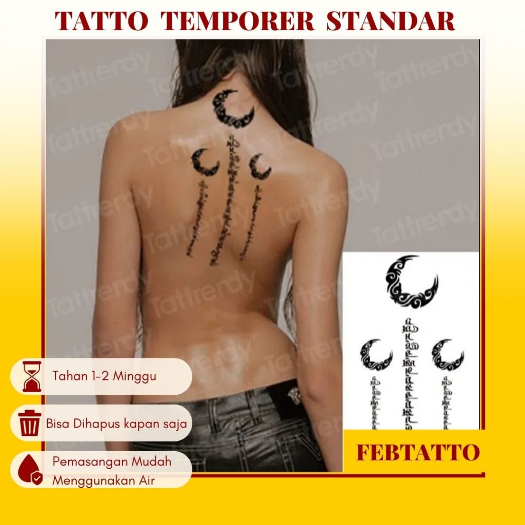 Tato Temporer Ukuran 21cmx11cm Tato Lengan Tato Dada Tato tangan Tato Kaki Tato Punggung Tato Jari  
