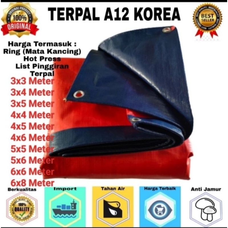 terpal a12 ukuran 5x7