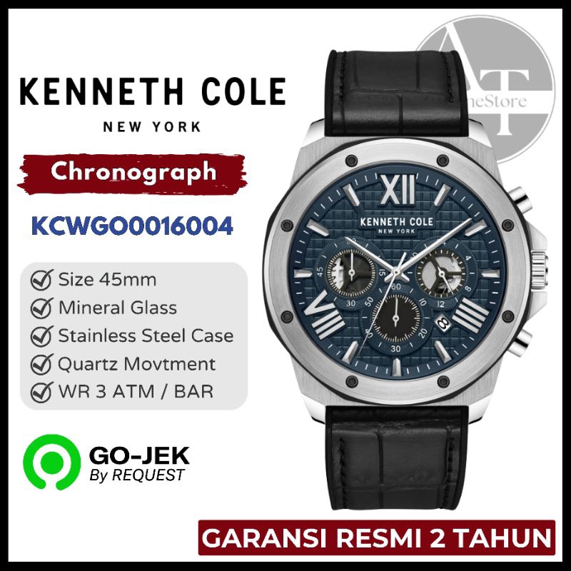 Jam Tangan Pria Kenneth Cole KCWGO0016004 Modern Dress Watch ORIGINAL Garansi Resmi