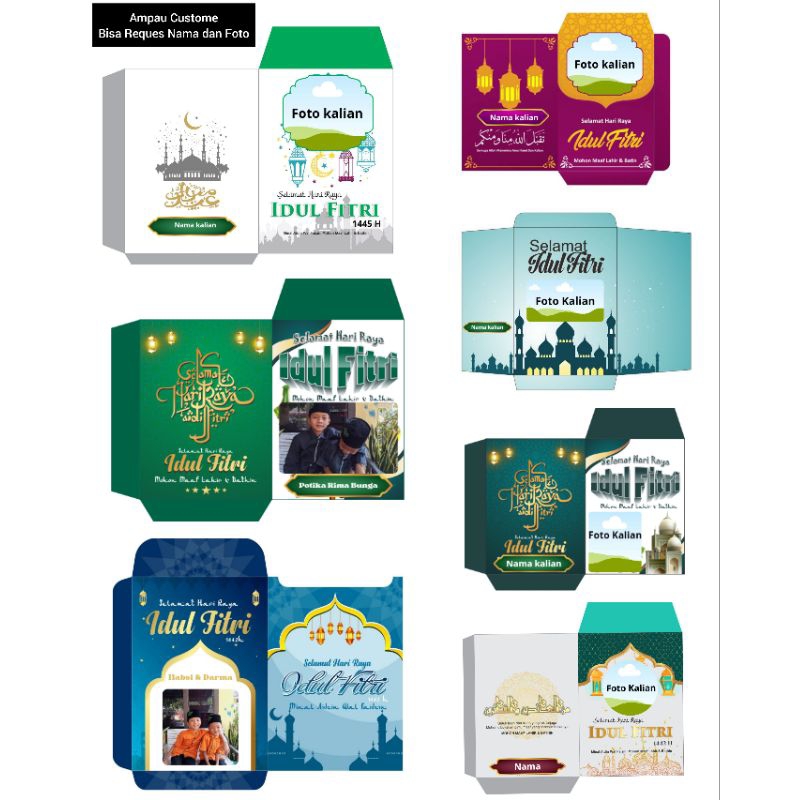 

amplop Lebaran Custome 8pcs