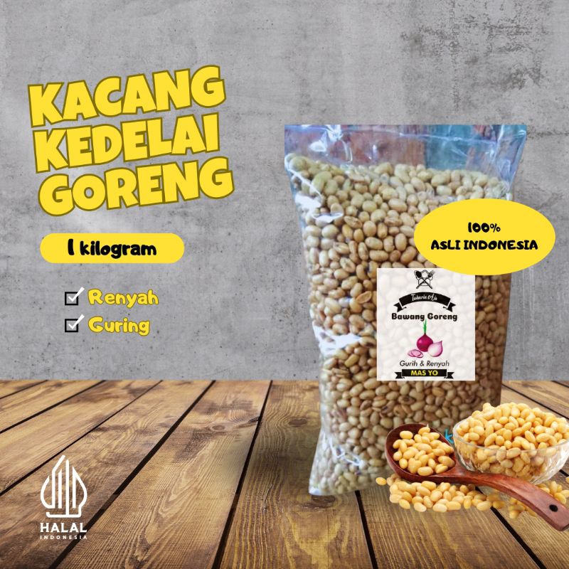 

Kacang Kedelai 1kg / Renyah Dan Gurih