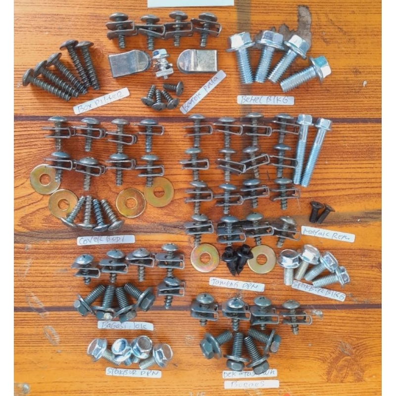 Baut Suzuki Spin Full Set / Baud Suzuki Spin Full Body / Baut Baud Suzuki Spin 125 FullBody Fullset