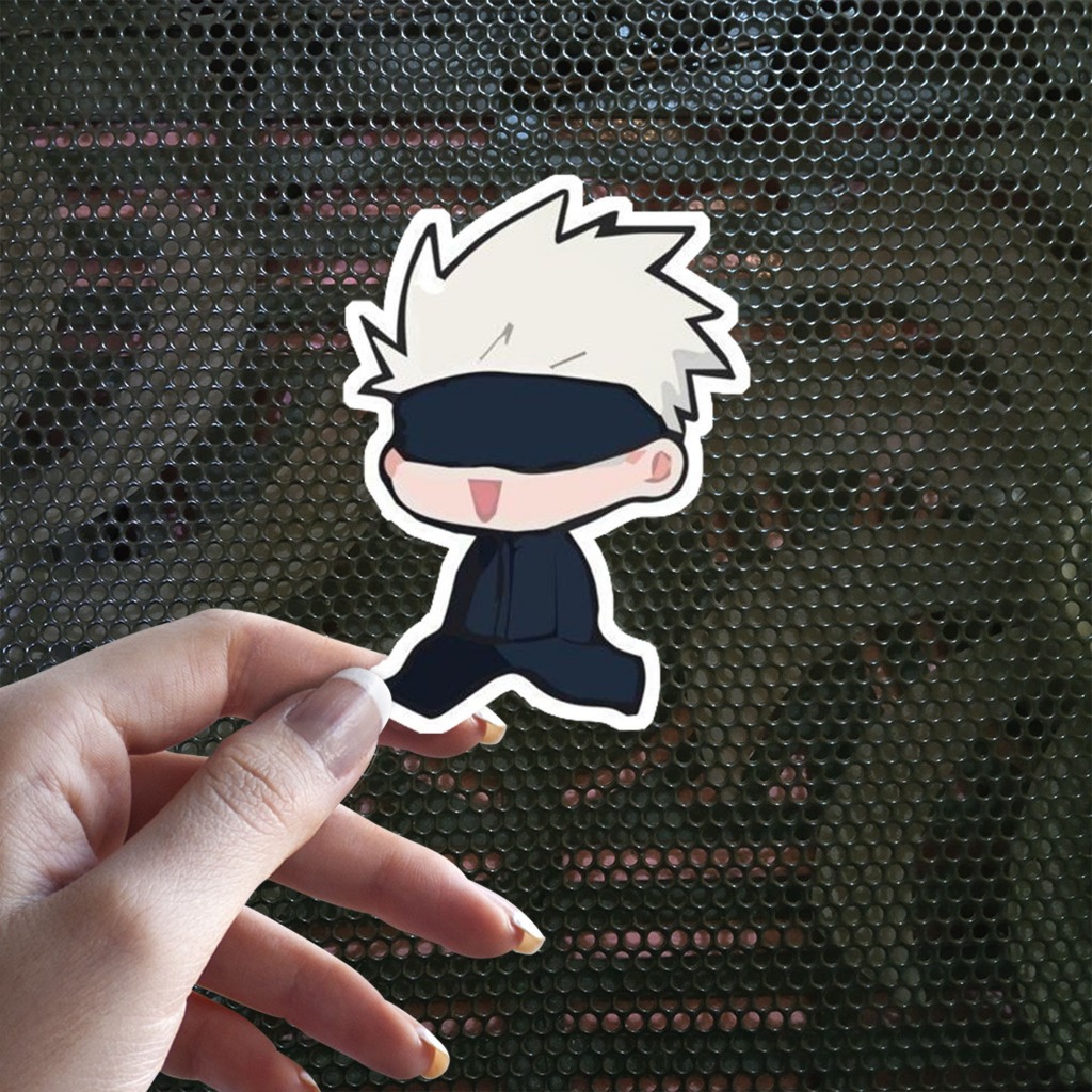 

Sticker Decal Vinyl Tahan Air Gojo Satoru Walking Chibi Anime