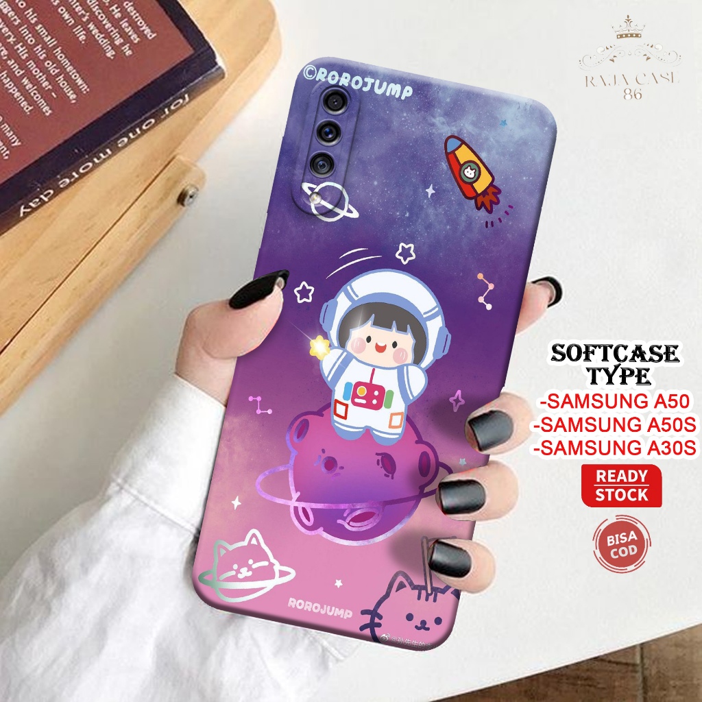 Case Samsung A50 / A50s / A30s - Rajacase - Casing Hp Samsung A50 A50s A30s - Motif case Cartoon - P