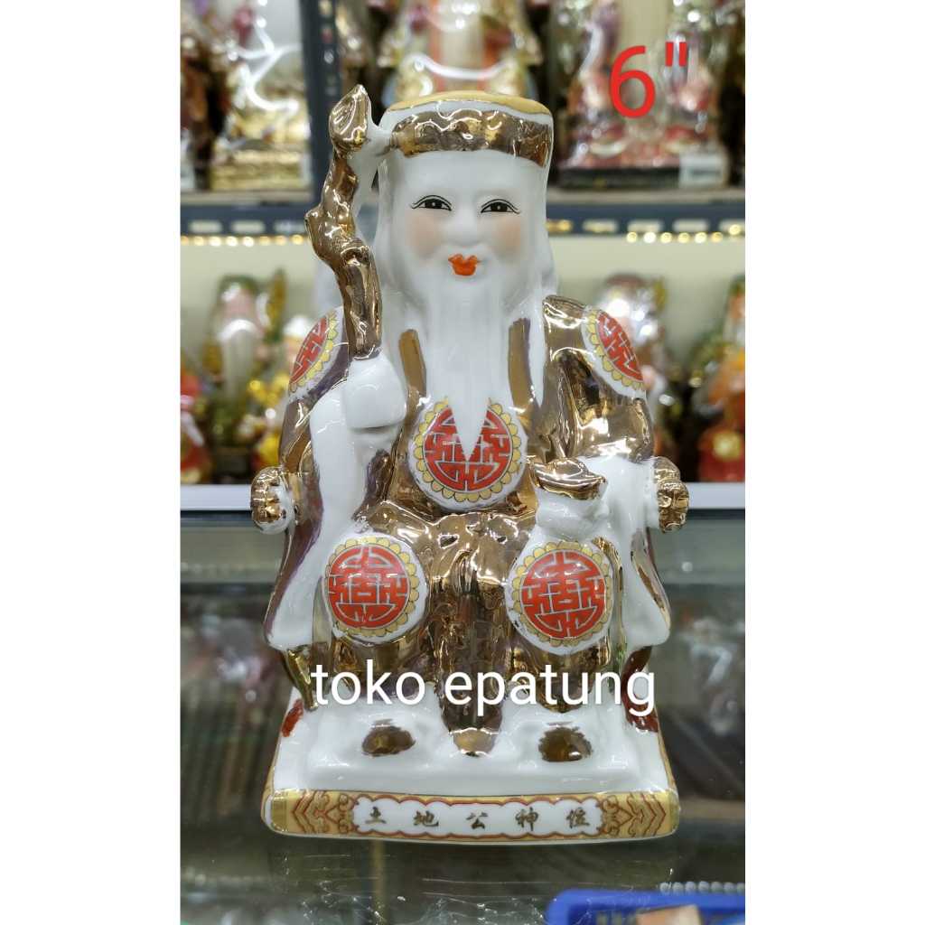 Patung Rupang Dewa Bumi / tutikong / tecukong - Keramik - 6 inch - gl