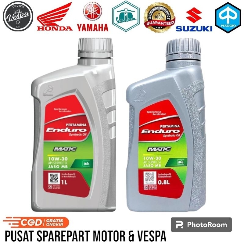 (ORIGINAL) Oli Enduro Matic 10W-30 - Oli Mesin Motor Matic