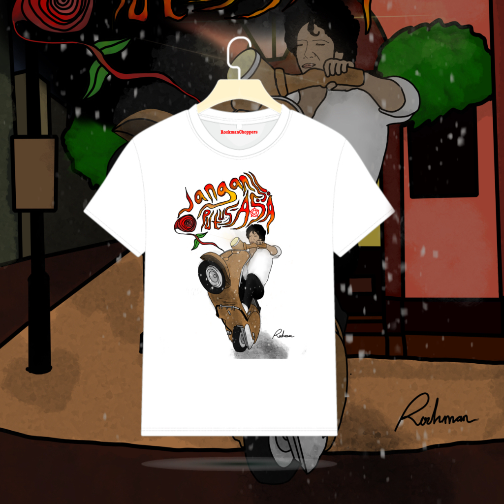 Kaos Motor Vespa - Jangan Putus Asa ~RockmanChoppers