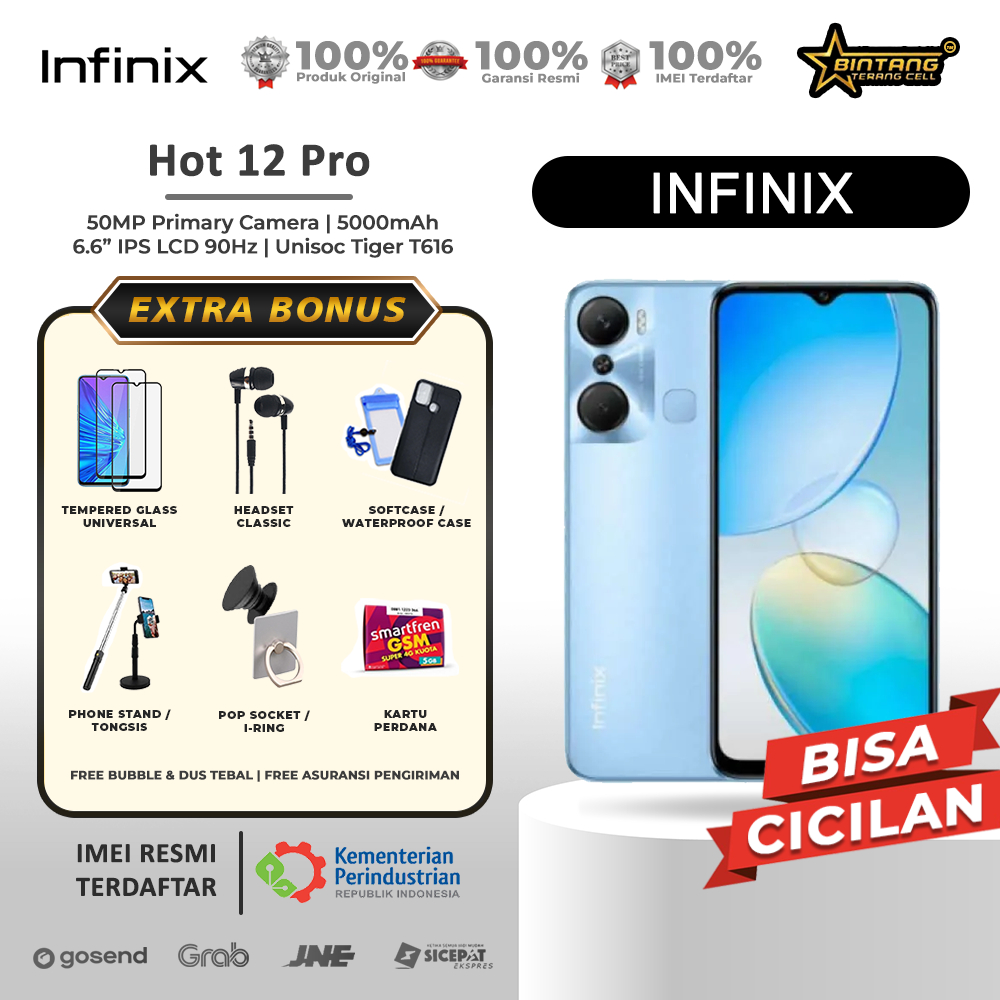 infinix hot 12 pro HOT 12 PRO NFC ram 8/128Gb Garansi Resmi