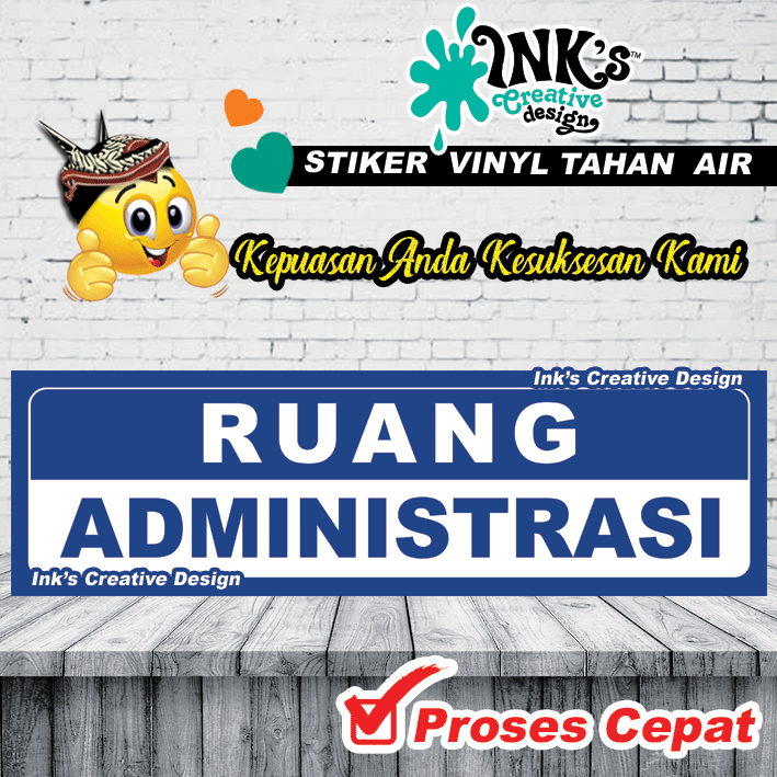 

Stiker Ruang Administrasi - Kantor - Puskesmas - Kelurahan - Office - Rumah sakit - klinik