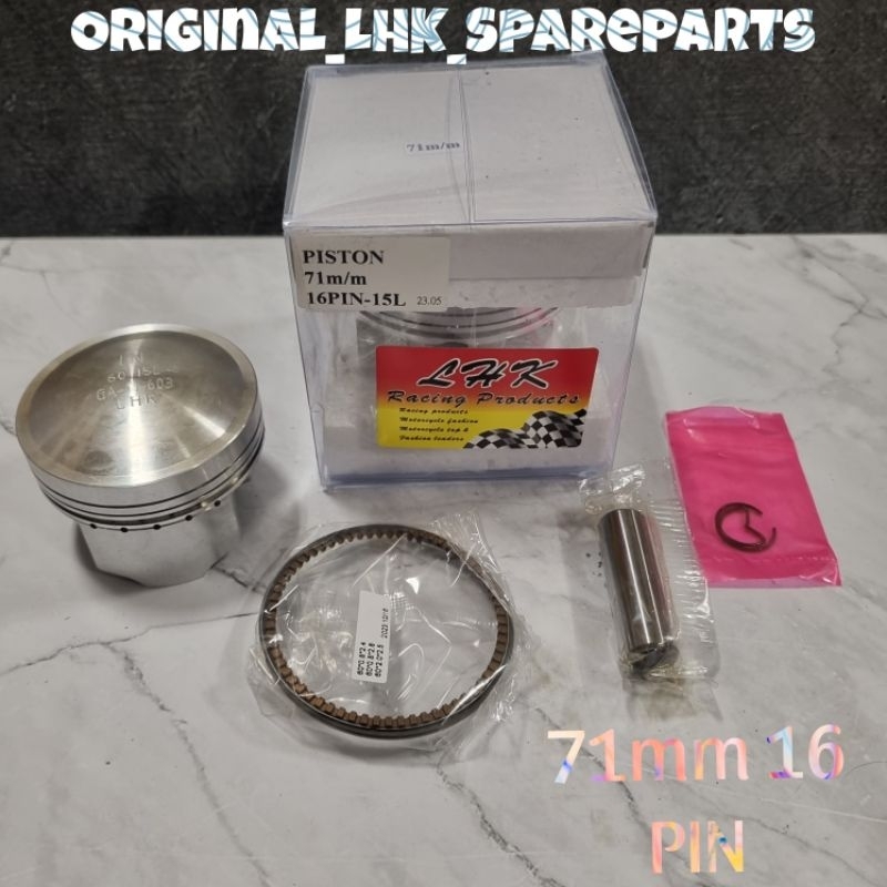 Piston Seher LHK 71 71mm PIN PEN 16 Set Ring Piston Seher Original LHK Thailand