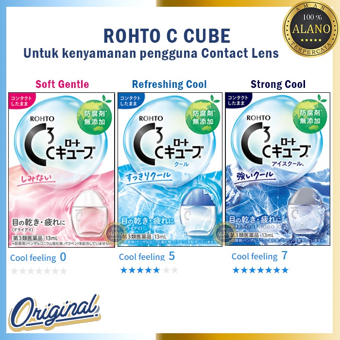 Rohto C Cube Contact Eye Drops Original Japan
