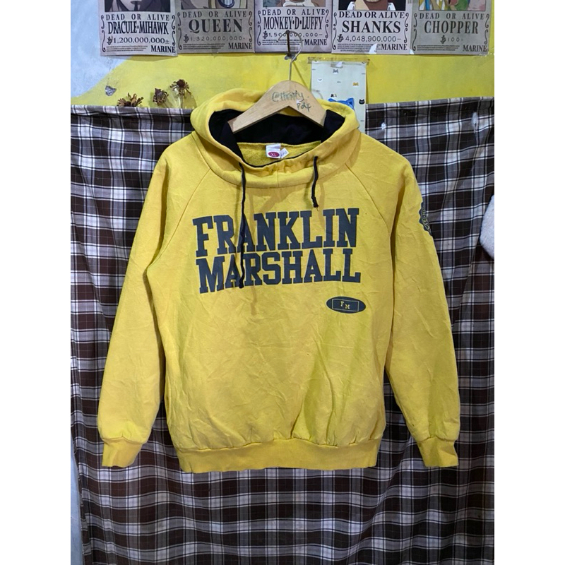 HOODIE MOTIF FRANKLIN MARSHALL KUNING YELLOW SCND ORIGINAL