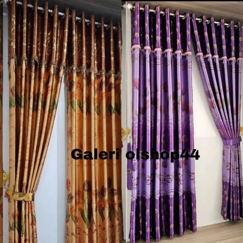 Gorden blackout import model  poni rumbai gorden minimalis Gorden pintu dan jendela