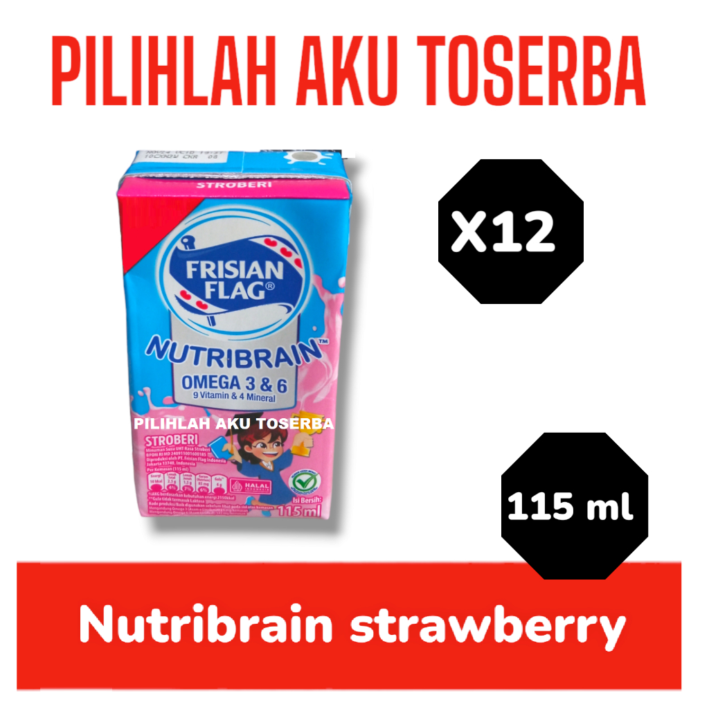 

Susu Frisian Flag NUTRIBRAIN STRAWBERRY 115 ml - ( HARGA 12 pcs )