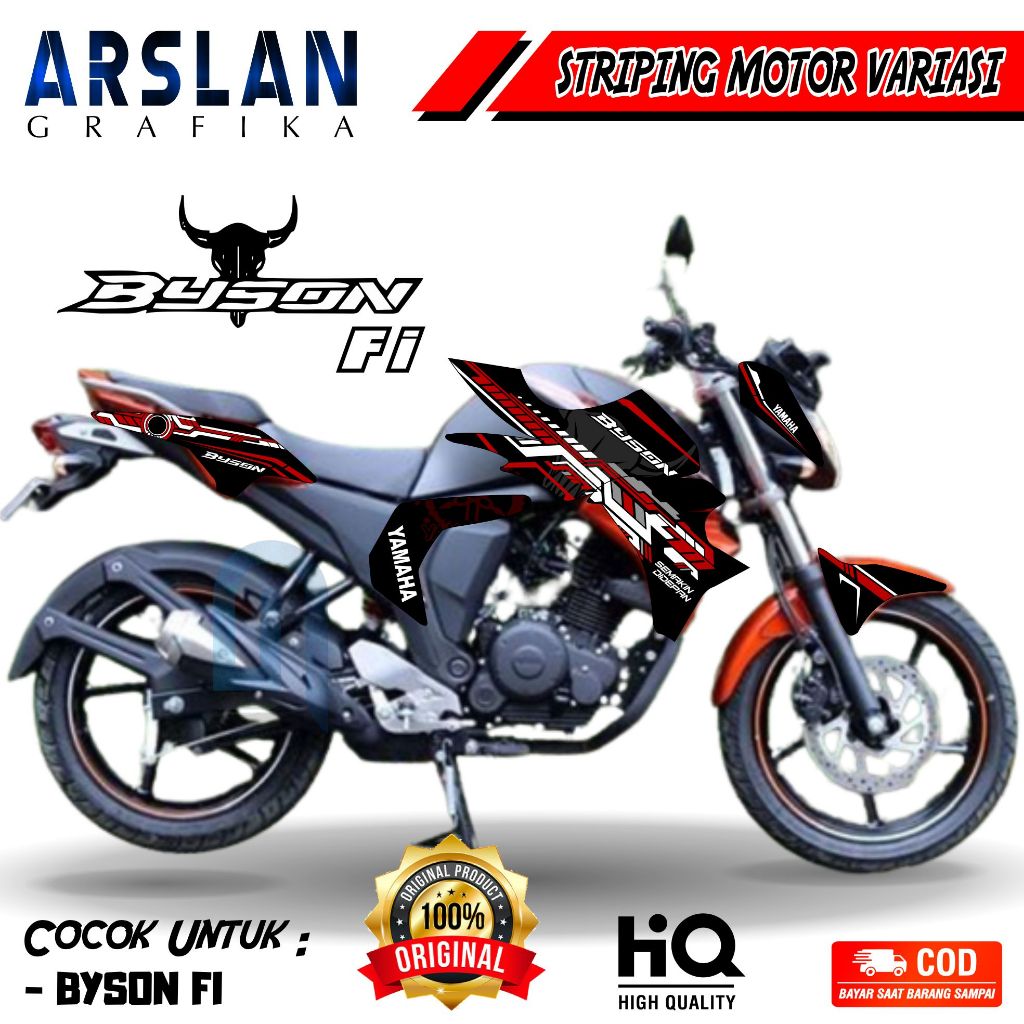 STRIPING LIST BYSON FI NEW / STRIPING STIKER YAMAHA BYSON FI / STRIPING VARIASI MOTOR MOTIF HITECH