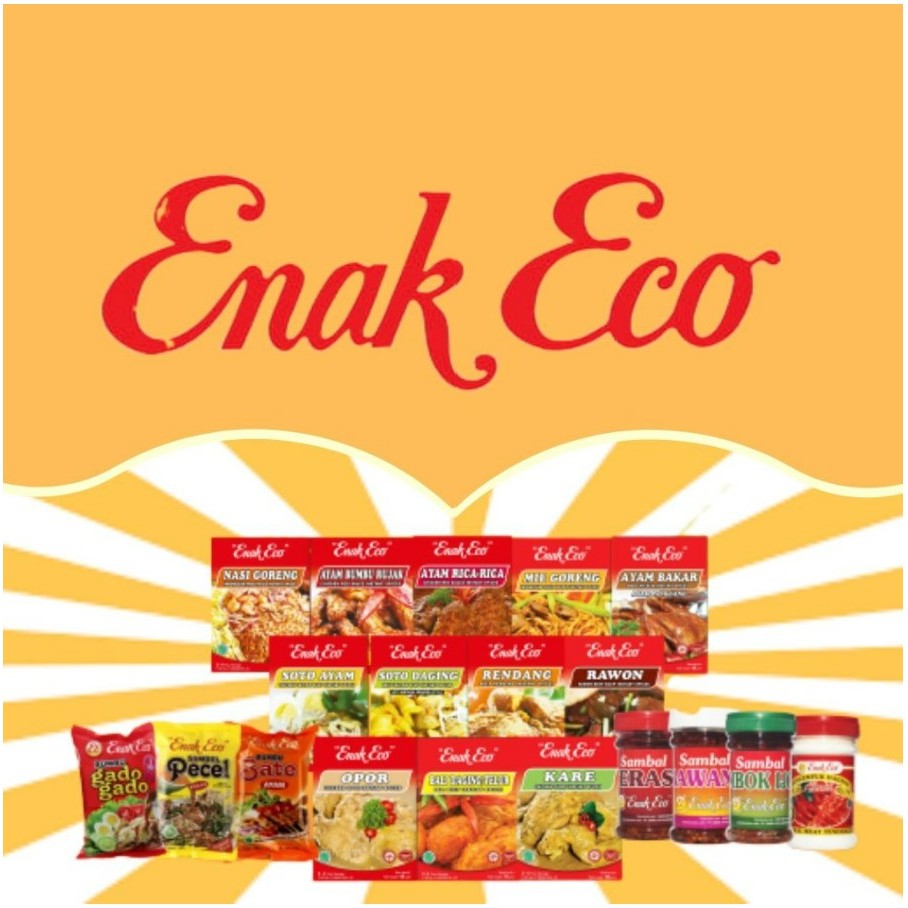 

Enak Eco Bumbu Masak HALAL Indonesian Instant Spice Blend Recipe 1 pack