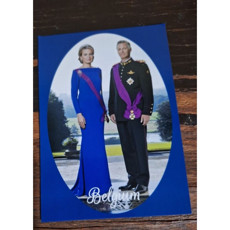 

kartu pos royal family belgia/belgium royal family postcard