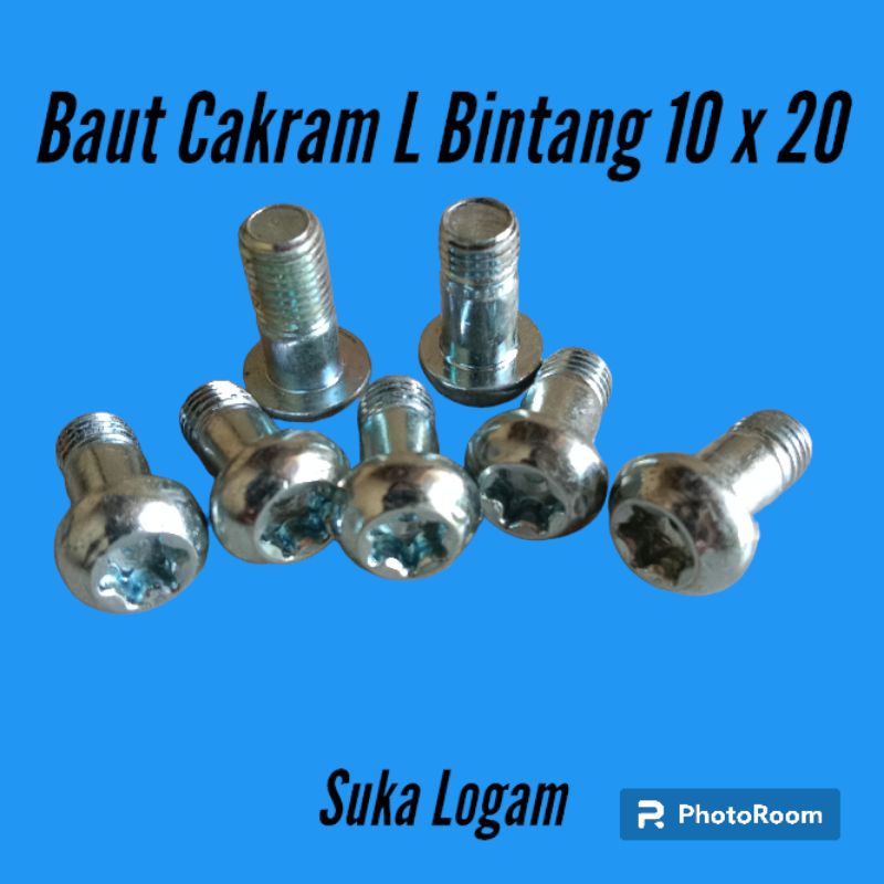 Baut Cakram L Bintang M10 x 20