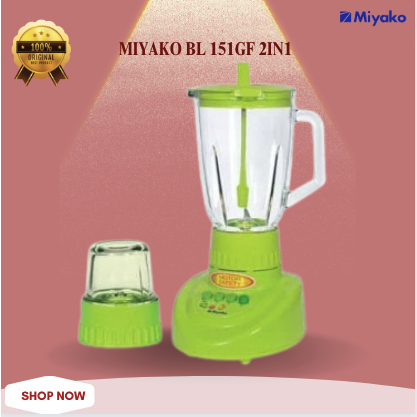 MIYAKO BLENDER KACA BL 151GF 2IN1/BL151GF/BL 151 GF/BL 151GF/BL-151-GF/BL-151GF/MIYAKO BLENDER KACA 