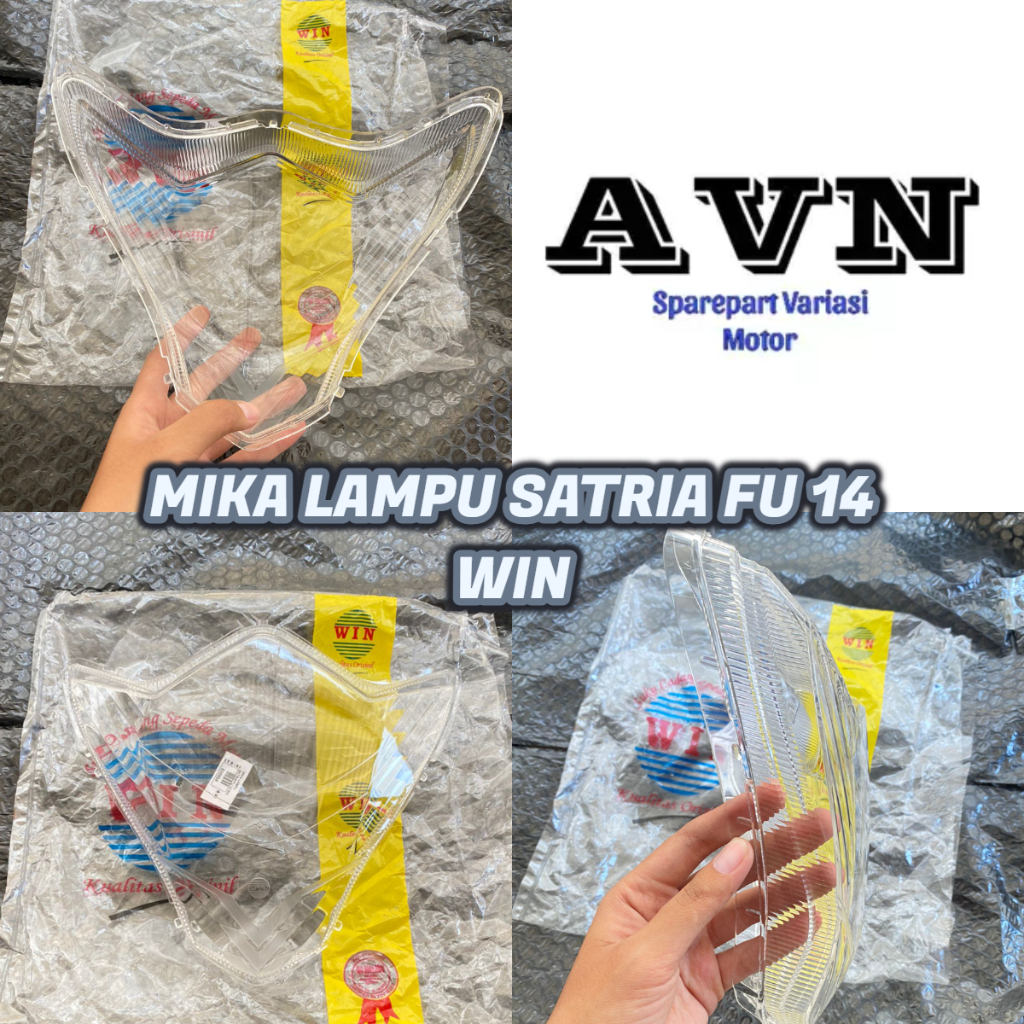 MIKA LAMPU DEPAN MIKA REFLEKTOR SATRIA FU 2014-2015 MEREK WIN || MIKA KACA LAMPU SUZUKI SATRIA FU TA