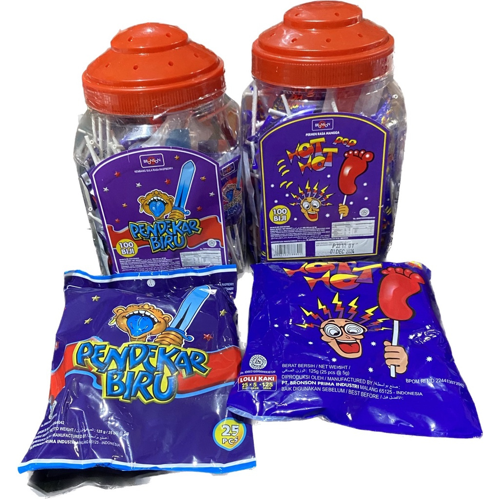 

[MT] HOT HOT KAKI / PENDEKAR BIRU PERMEN TOPLES 500 GR