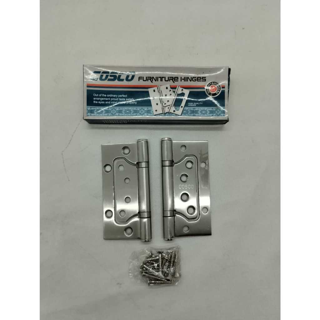 Engsel Tebal Cosco 4"/Engsel kupu-kupu Pintu merk cosco/Engsel Stainless Pintu 4"