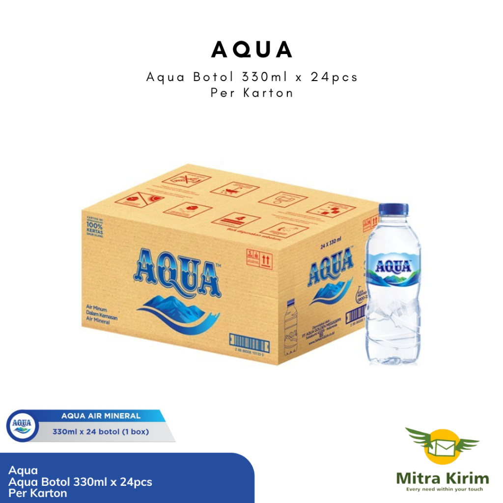 

Aqua Botol 330ml x 24pcs - Per Karton