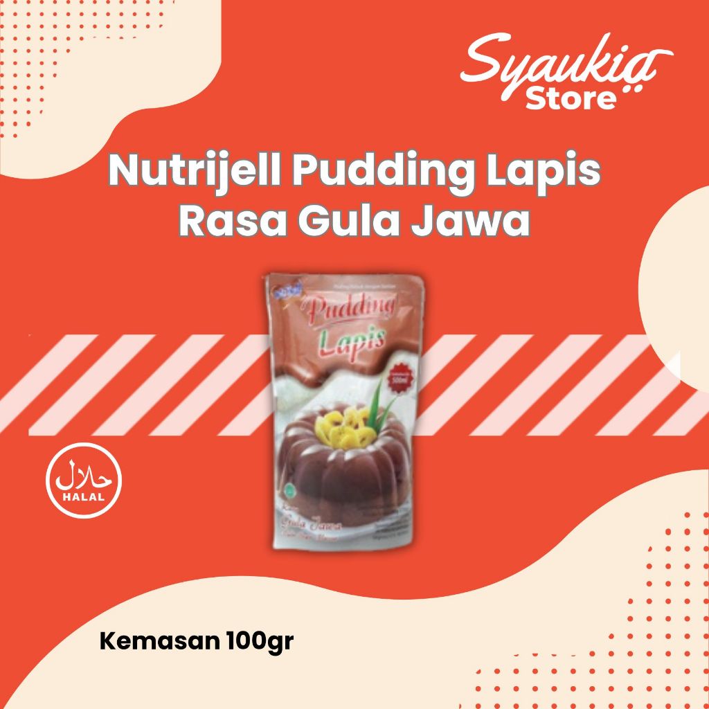 

Nutrijell Pudding Lapis Rasa Gula Jawa 100gr Palm Sugar Flavour - Syaukia Store