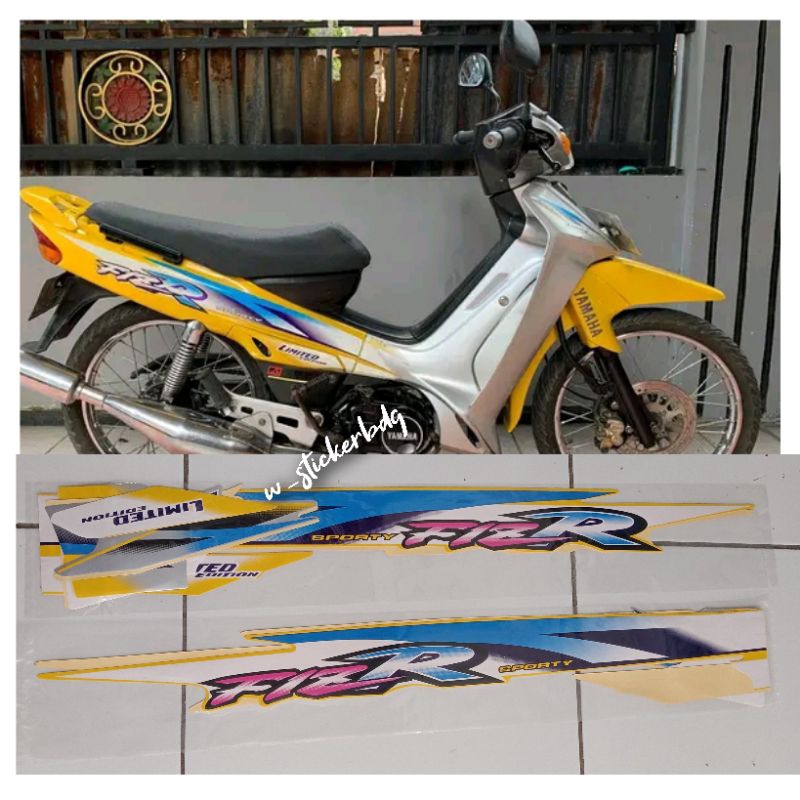 Striping Stiker Yamaha F1ZR LE Limited Edition Kuning Silver