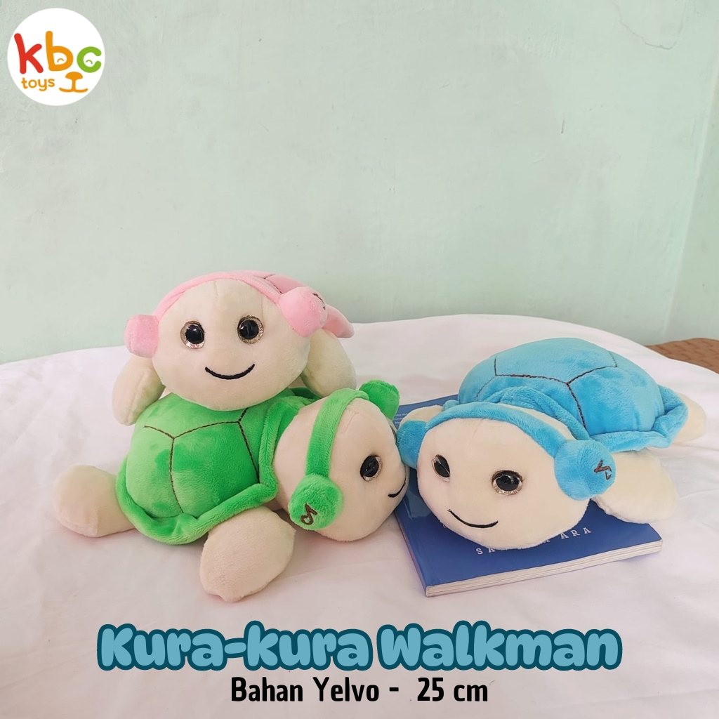 Boneka Kura kura lucu/Boneka Kura-kura walkman/bagus untuk kado hadiah