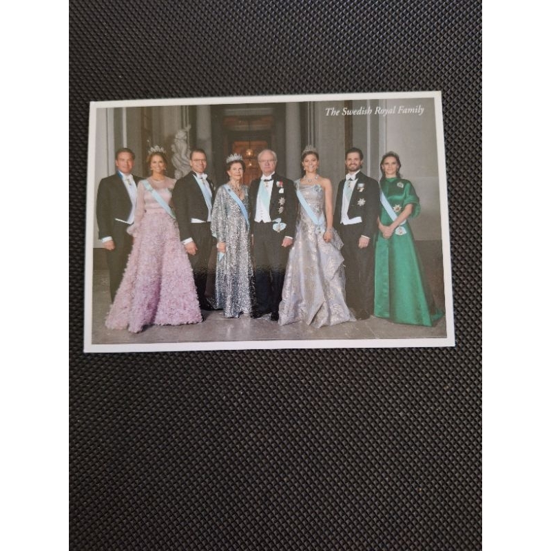 

kartu pos keluarga royal family swedia/swedish royal family postcard