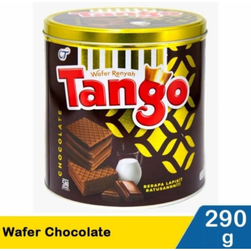 

Tango Wafer Renyah Chocolate 290gram Tango Cokelat Kaleng