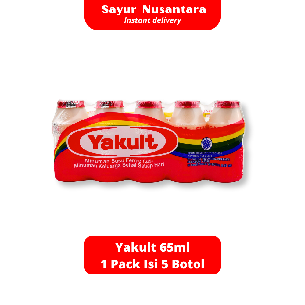 

Yakult 65ml 1 Pack Isi 5 Botol - Sayur Nusantara