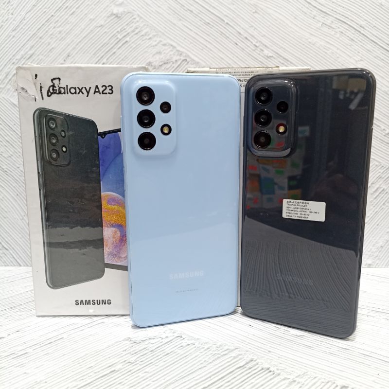 Samsung A23 4G NFC 6/128 GB Handphone Second Bekas Fullset