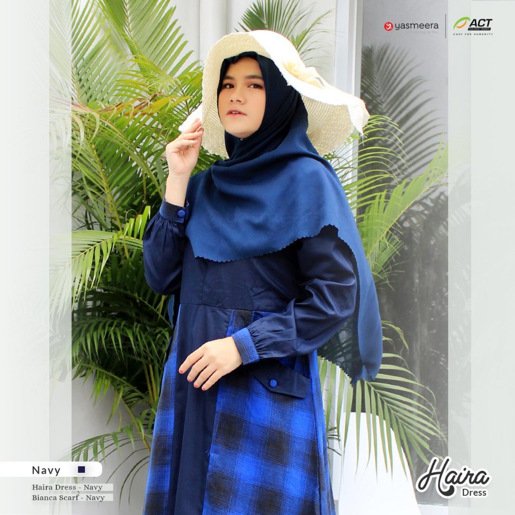 YASMEERA Haira Dress Gamis Wanita Dewasa Premium Dress Muslim Baju Muslimah Best Seller