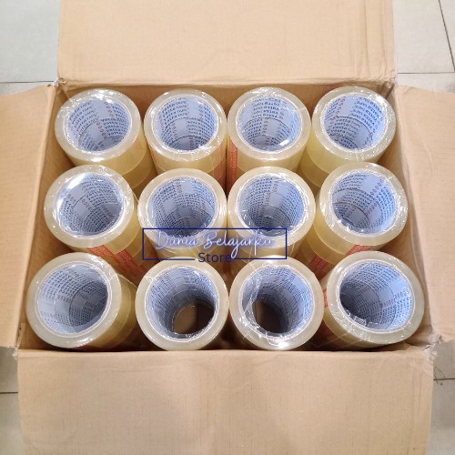

Lakban Bening Coklat 2 inch 90 Yard Dus Besar 48mm x 90 Solasi Packing