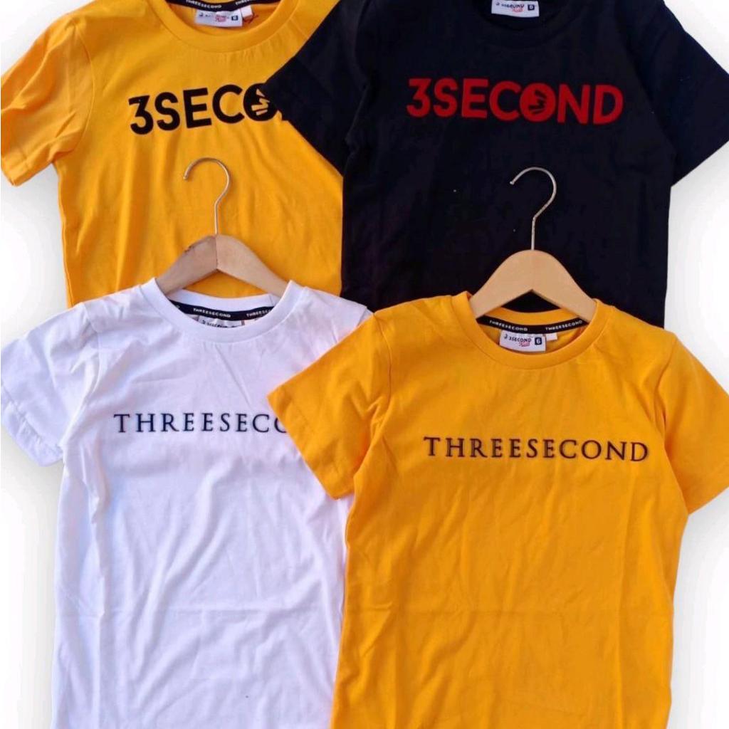 Kaos Anak three second Polos