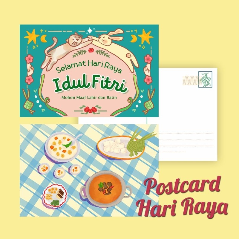 

Postcard Hari Raya Idul Fitri | kartu pos kartu ucapan greeting card