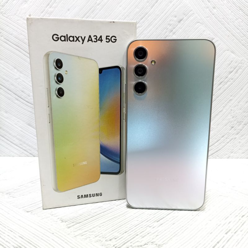 Samsung A34 5G 8/256 GB Handphone Second Bekas Fullset