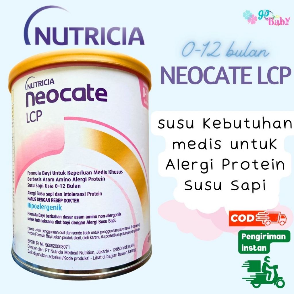 SUSU NEOCATE LCP 0-12 BULAN - ASAM AMINO UNTUK ALERGI SUSU SAPI 0-12 BULAN